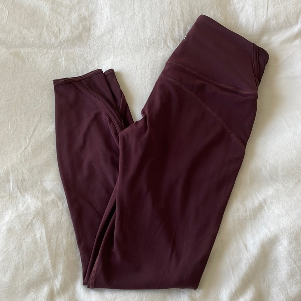 Athleta Burgundy Leggings